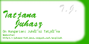 tatjana juhasz business card